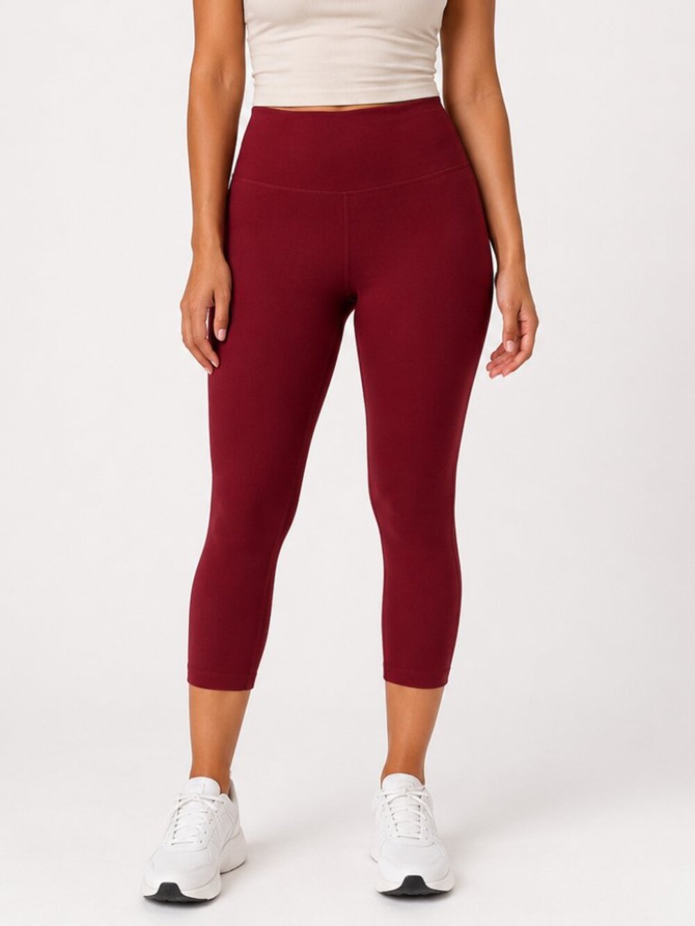 Yogalicious Lux Burgundy High-Waist Leggings, Size L